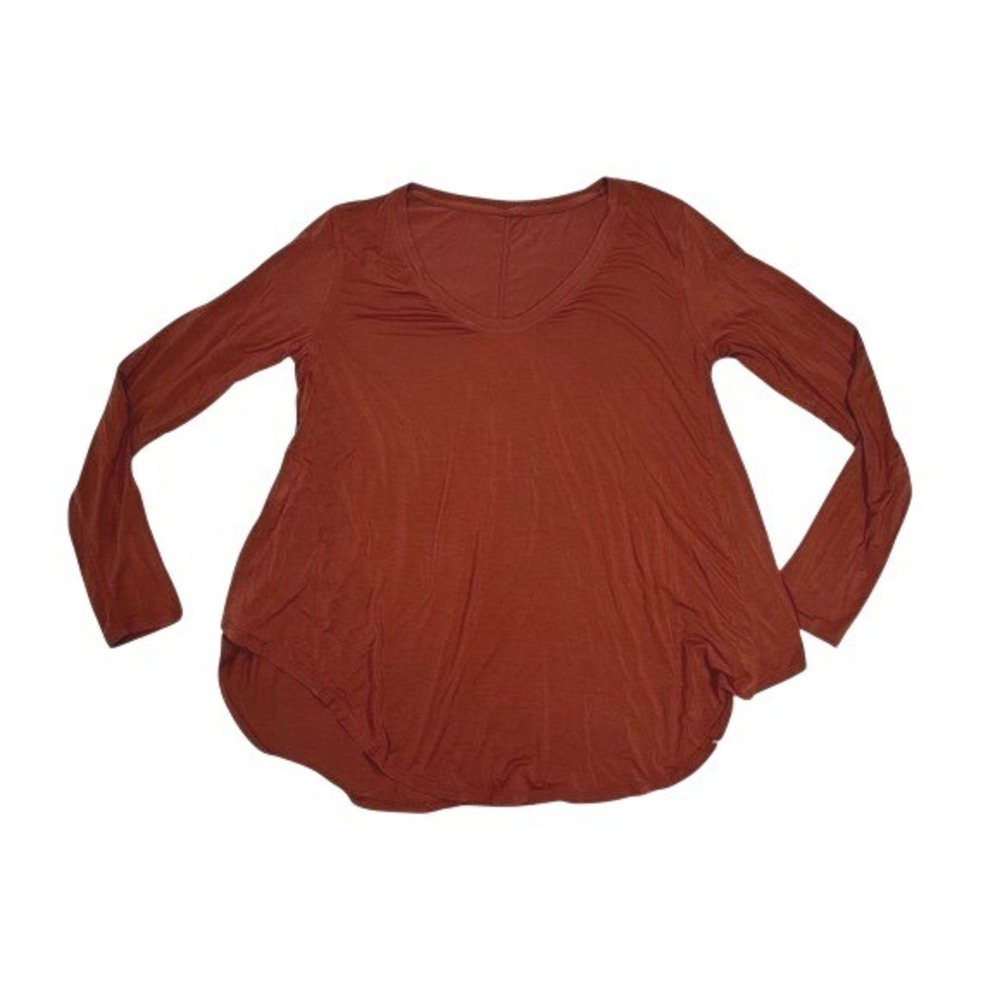 Lululemon Up for Down Time Long Sleeve Dark Terracotta size‎ 4